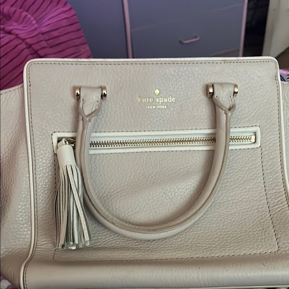 Kate Spade Cream Leather Handbag